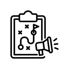 Strategy line icon