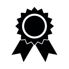 Certificate Ribbon Icon Vector Illustration