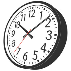 clock isolated on white background