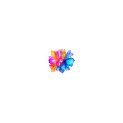 colorful pinwheel isolated on white background