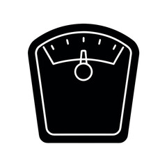 Gym Scale Flat Icon Vector Illustration