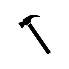 Hammer and Nail Logo Icon Vector Illustration