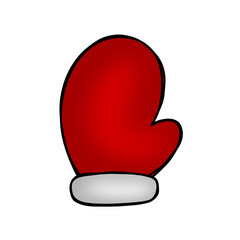 Red mitten