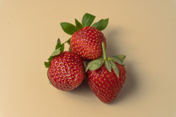 A fresh, ripe strawberry captured in detail
