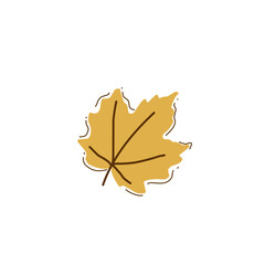 Simple maple Autumn leaves 