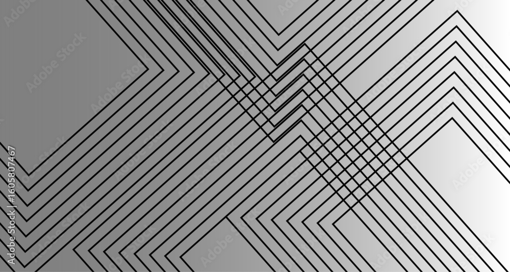 Aufkleber hipster abstract background with diagonal lines. abstract geometric black seamless pattern.