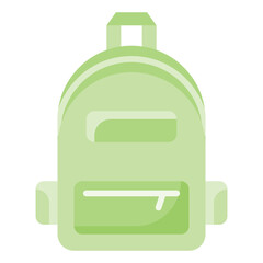 School Bag Flat Icon