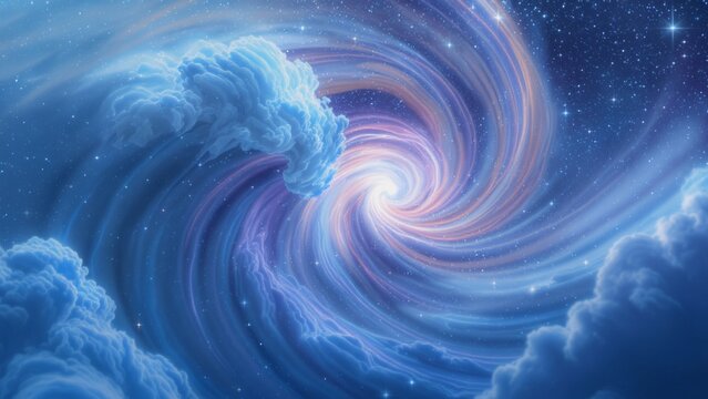 abstract blue swirlbackground