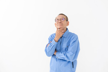 作業着を着た男性