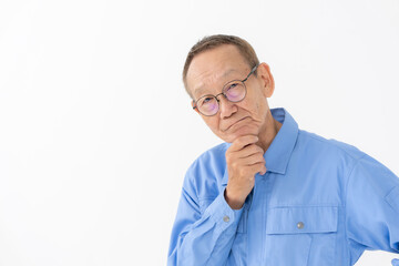 作業着を着た男性