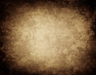 Distressed Sepia Texture Abstract Grunge Background with Vintage Aesthetic and Subtle Vignette.