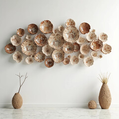 sea shells on white background