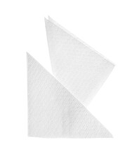 Paper napkins on white background