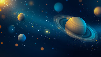  Dark Bluethemed Background With