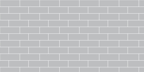 Seamless Brick Wall Pattern – Minimalist gray and White Vector Background