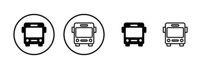 Bus icon logo design. bus sign and symbol