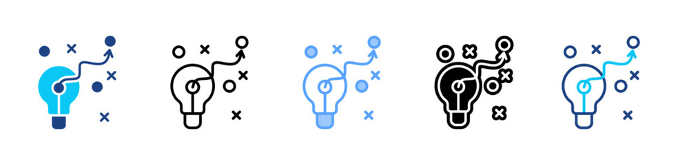 Strategy icon sheet multiple style collection