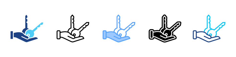 Closing icon sheet multiple style collection