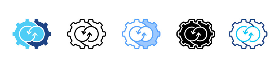 Synergy icon sheet multiple style collection