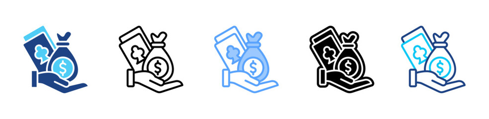 Stake  icon sheet multiple style collection