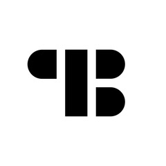 Letter TB simple unique monogram logo