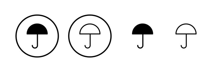 Umbrella icon logo design. umbrella sign and symbol