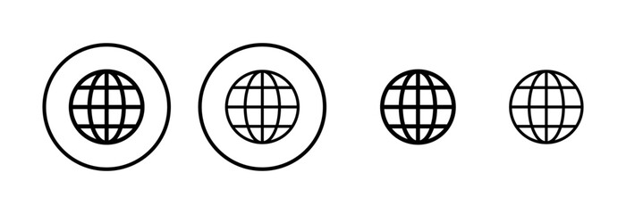 Web icon logo design. go to web sign and symbol. web click icon. Global search icon