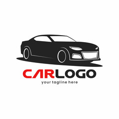 Obraz premium Silhouette of an urban luxury car logo