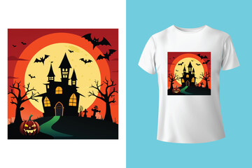 Halloween t shirt design Scary Halloween