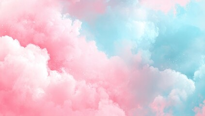 Pastel-colored cloudscape with soft, blended hues.