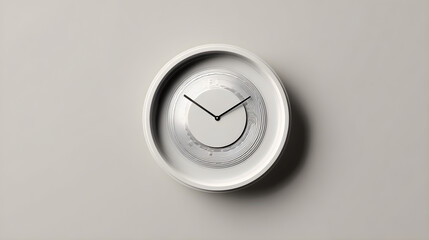 Fototapeta premium Seamless Fusion of Clock and Coin: A Minimalistic Representation of 'Time is Money'