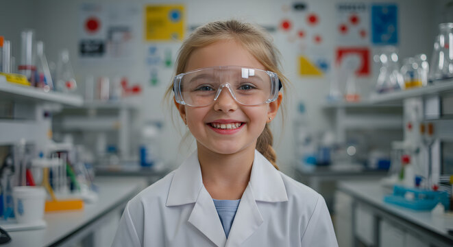 Young Scientist's Joy: Discovery in the Lab - Powered by Adobe