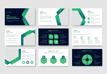 Company presentation template with minimalist and clean style use for portfolio and annual report
