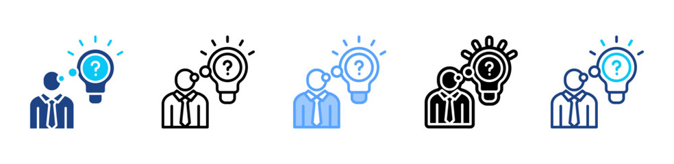 Consideration icon sheet multiple style collection