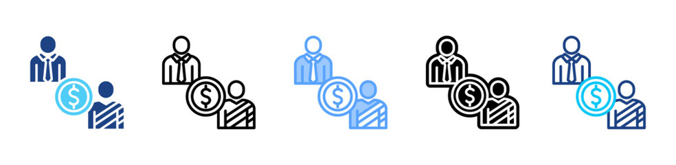 Indemnity icon sheet multiple style collection