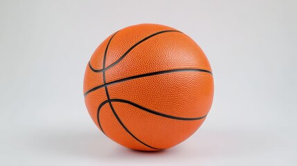 Basketball ball isolated on white background with texture