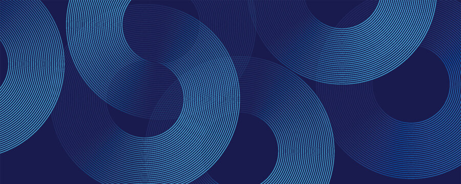 Modern medical or health care abstract blue background with circle lines.