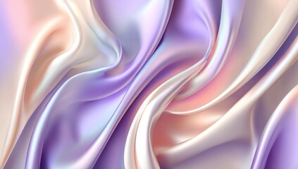 Obraz premium Soft, flowing folds of pastel silk.