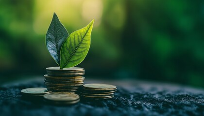 Coin money growth plant financial investment and business management