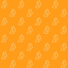 Hand Drawn Cheese Vector Seamless Pattern