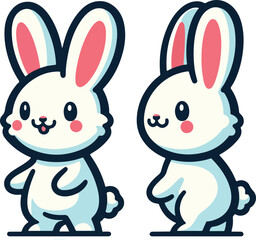 cartoon of rabbit