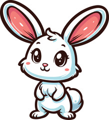 cartoon of rabbit