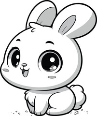 cartoon of rabbit