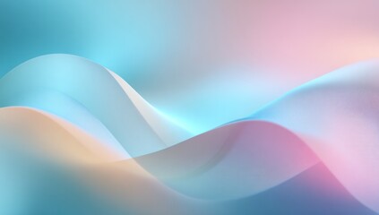 Abstract design with flowing lines and pastel colors.