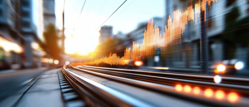 A digital visualization depicting the growth and progress of the energy industry, with insights into the financial data and economic trends driving innovation and development in this sector. - Powered by Adobe