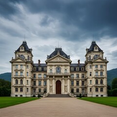 A large and magnificent western-style palace