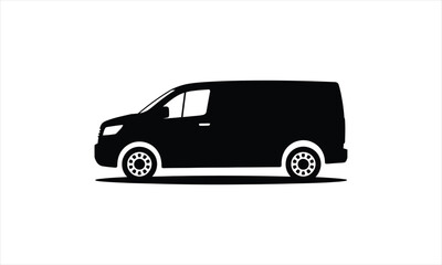 Panel van transportation silhouette