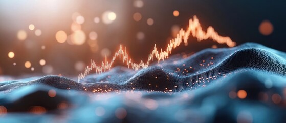 A detailed, data-driven market graph displaying real-time fluctuations and trends in the financial sector.