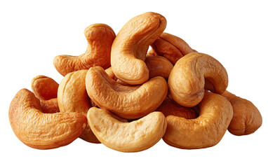 Heap of cashew nuts. Macro shot. Useful for food, snack, healthy eating themed design or marketing.