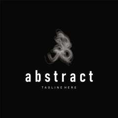 Cool abstract brush design concept, simple and modern minimalist with a cool color combination, design for a cool logo or poster illustration template